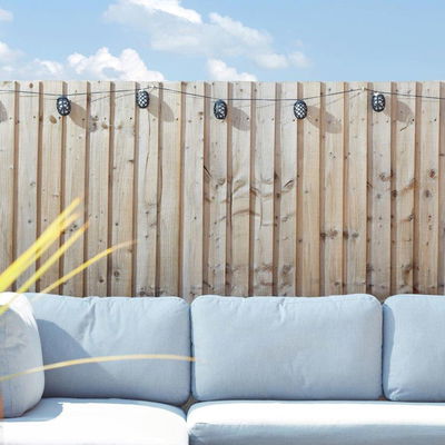 Solar-Lichterkette 'Flamme', 10 Lichter, warmweiß, Länge 470 cm