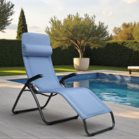 Sungörl Bäderliege 'Phönix Azzuro', anthrazit/blau Sungörl Bäderliege 'Phönix Azzuro', anthrazit/blau