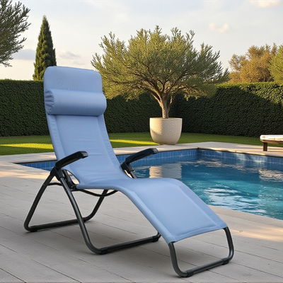 Sungörl Bäderliege 'Phönix Azzuro', anthrazit/blau Sungörl Bäderliege 'Phönix Azzuro', anthrazit/blau