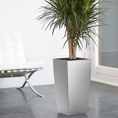 Lechuza 'Cubico 30', silber, ca. 29,5 x 29,5 x H 56,5 cm Lechuza 'Cubico 30', silber, ca. 29,5 x 29,5 x H 56,5 cm