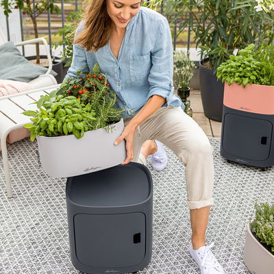 Lechuza 'Pila Color Storage', petrolblau, ca. 35 x 35 x H 32,5 cm Lechuza 'Pila Color Storage', petrolblau, ca. 35 x 35 x H 32,5 cm