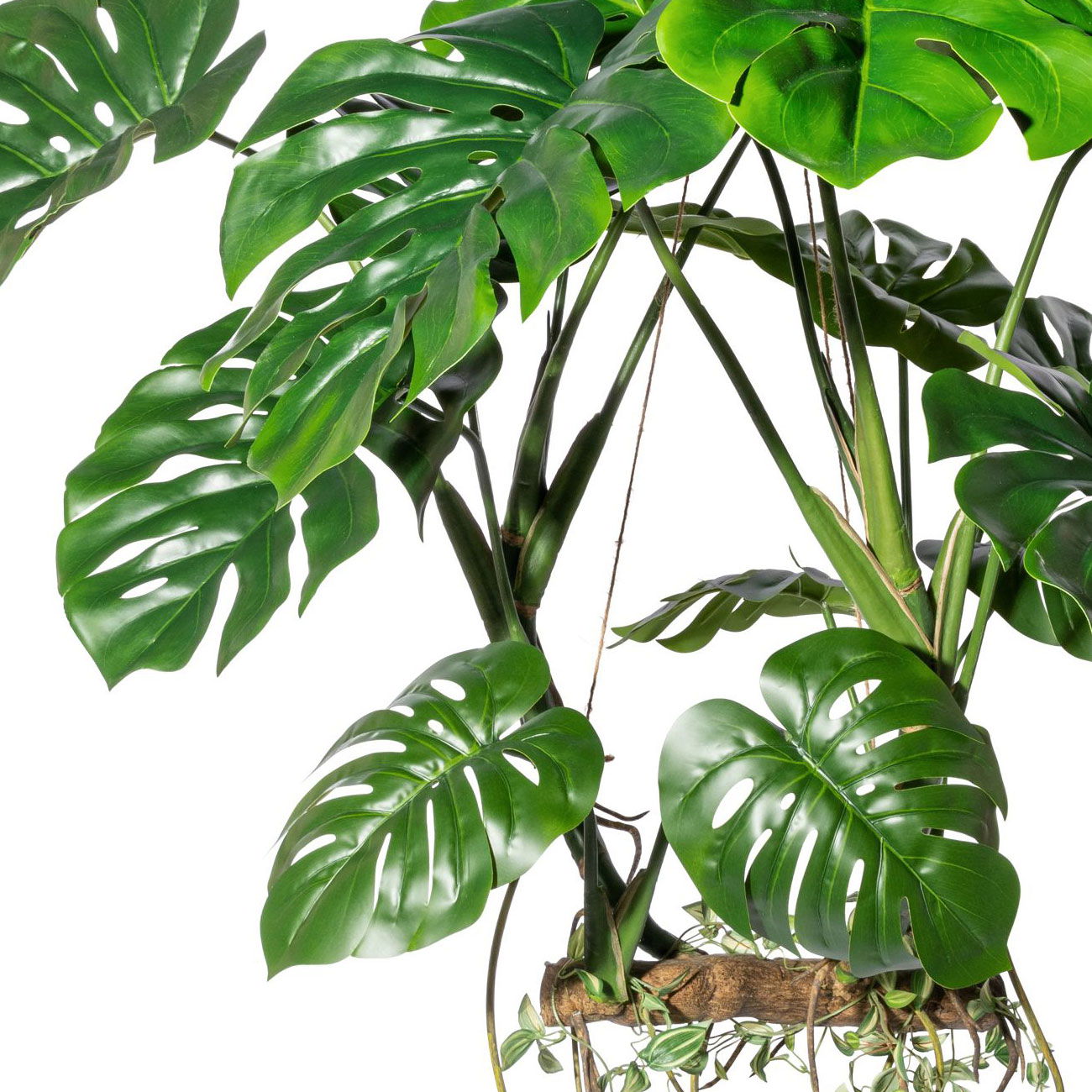 Kunstpflanze Splitphilodendron, Höhe ca. 100 cm