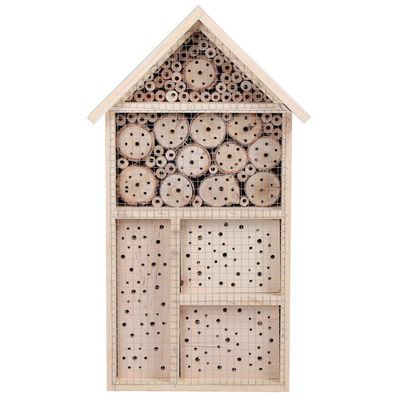 Kölle XXL-Insektenhotel, natur, Kiefernholz/Hartholz, ca. 39 x 18 x H69 cm