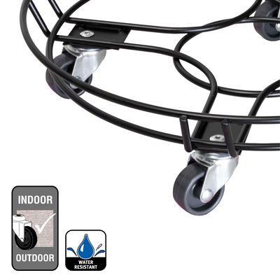 Multi Roller GH 0934, Tragkraft 100 kg, schwarz, ca. 10 x 38 x 38 cm Multi Roller GH 0934, Tragkraft 100 kg, schwarz, ca. 10 x 38 x 38 cm