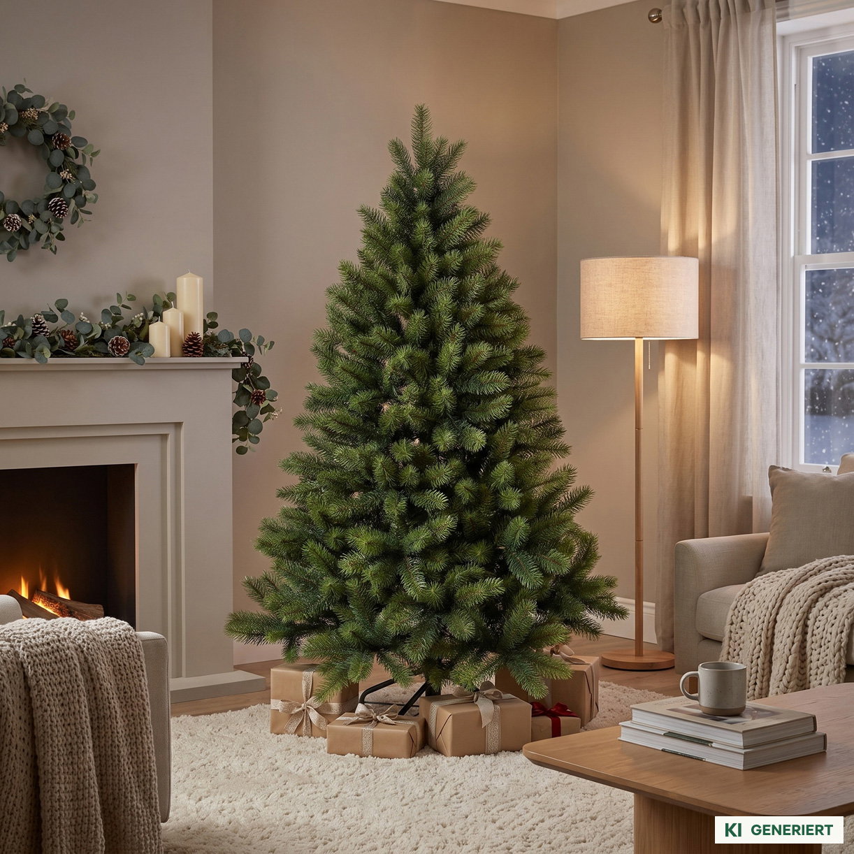 Künstlicher Tannenbaum, Höhe ca. 120 cm