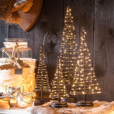 LED Weihnachtsbaum, warmweiß, 60 LEDs, ca. H 32 x B 10 cm LED Weihnachtsbaum, warmweiß, 60 LEDs, ca. H 32 x B 10 cm