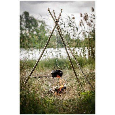 Dreibein-Ring, grau, Edelstahl, B 10,5 x T 9,7 x H 0,3 cm Dreibein-Ring, grau, Edelstahl, B 10,5 x T 9,7 x H 0,3 cm