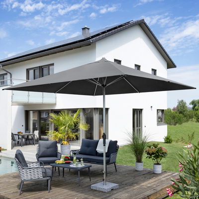 Schneider Sonnenschirm 'Santorini', anthrazit, ca. 325 x 325 cm
