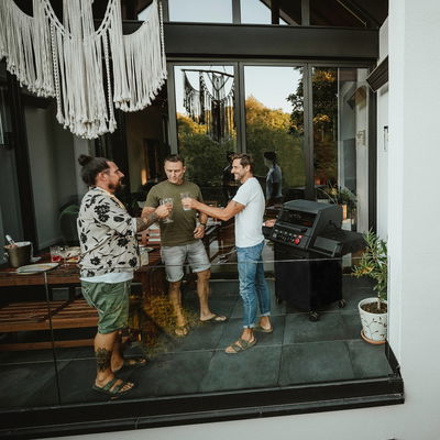 Enders Gasgrill Monroe PRO 3 SIK Turbo Shadow, inkl. Wetterschutzhülle