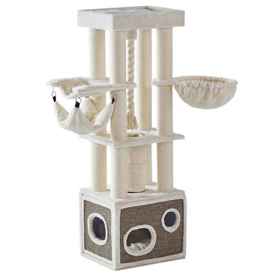 Kratzbaum 'Lilian', creme, ca. 185 x 60 x 50 cm Kratzbaum 'Lilian', creme, ca. 185 x 60 x 50 cm