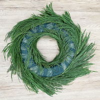 Adventskranz, Mammutbaum-Kranz, halbrund gebunden, ca. 35 cm Ø