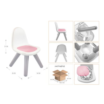 Mochtoys Kinderstuhl, rosa Mochtoys Kinderstuhl, rosa