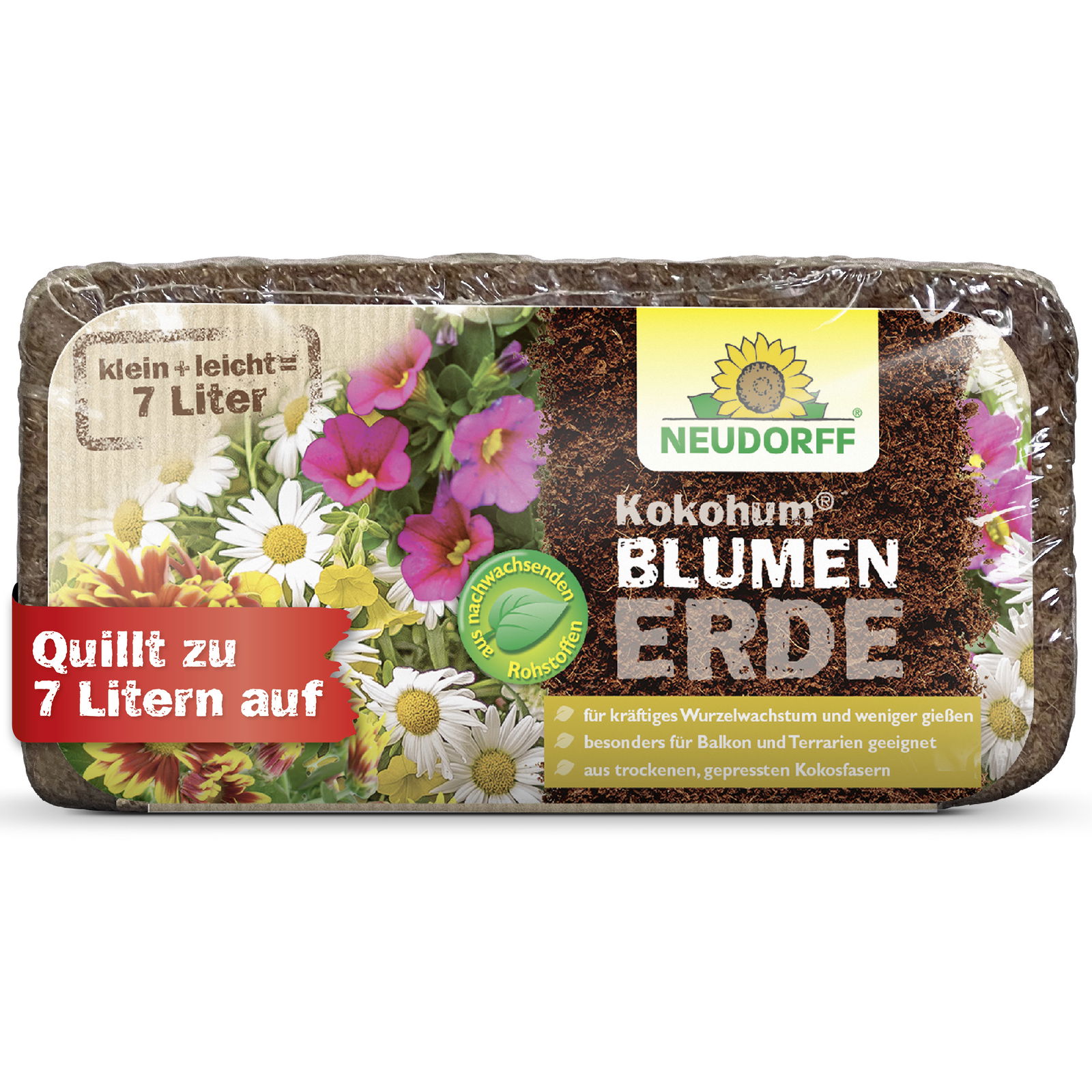 Neudorff Kokohum Blumenerde 1 Brikett, 630 g