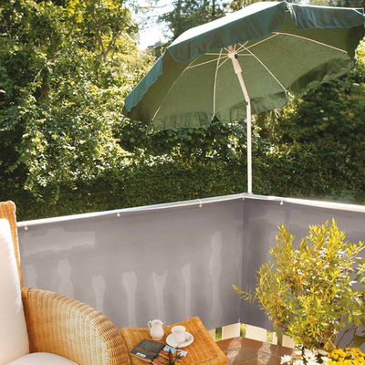 Balkonbespannung, grau