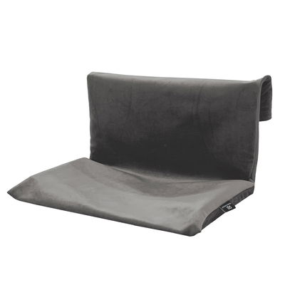 Heizkörperliege Samt, grau, 30 x 30 x 47 cm