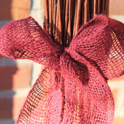 Winterschutz Deko-Juteband, waldbeere, L300 x H6 cm Winterschutz Deko-Juteband, waldbeere, L300 x H6 cm