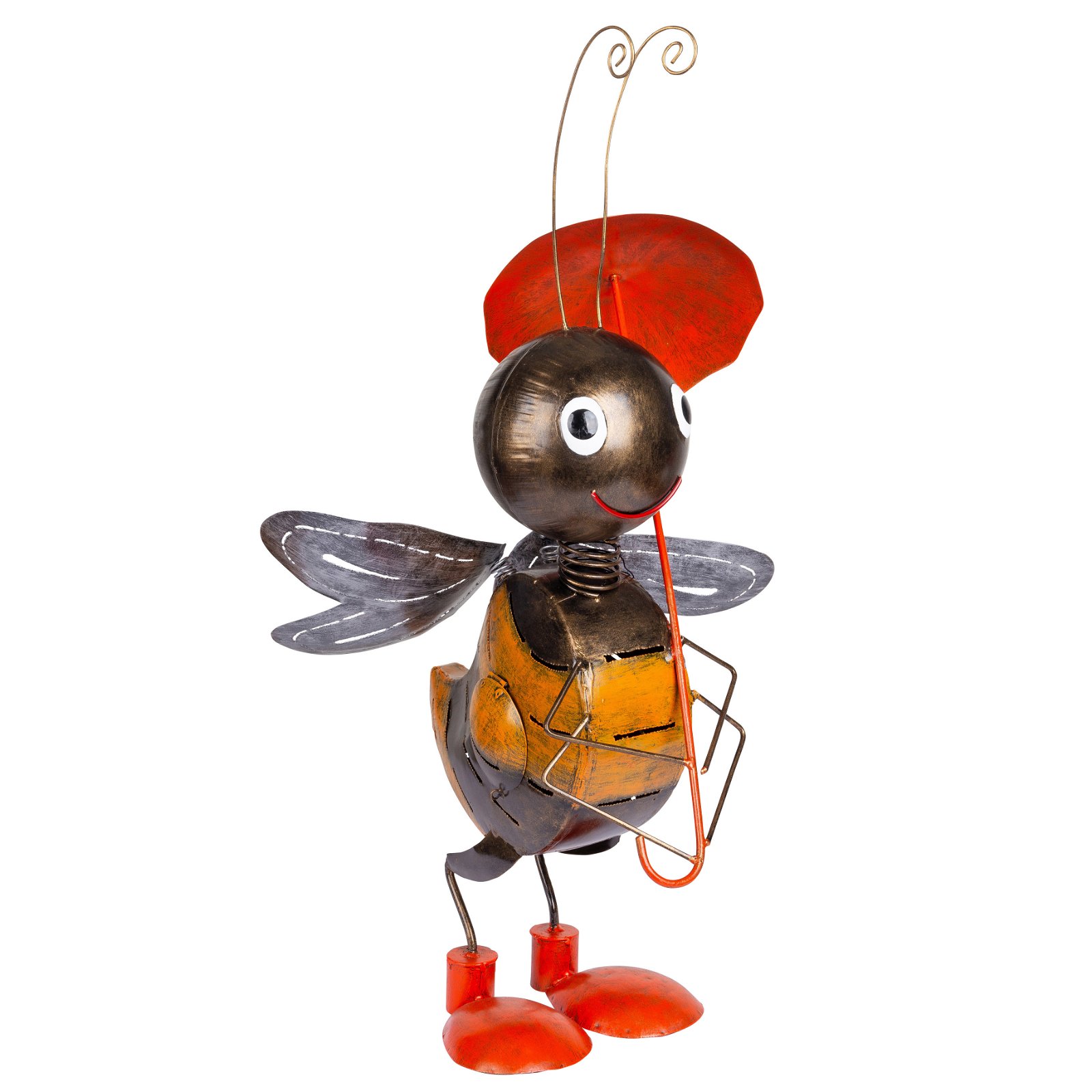 Biene mit Regenschirm, Metall, 71 x 35 x 43 cm