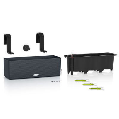 Lechuza 'Cube Color Triple', schiefergrau, ca. 40 x 14 x H 13,5 cm Lechuza 'Cube Color Triple', schiefergrau, ca. 40 x 14 x H 13,5 cm