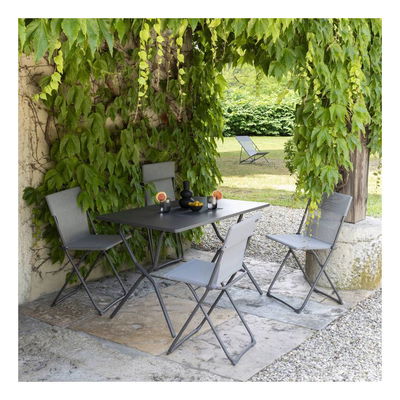 Lafuma Klapptisch 'Balcony', titan, ca. 72 x 120 x H70 cm Lafuma Klapptisch 'Balcony', titan, ca. 72 x 120 x H70 cm