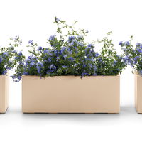 Euro 3 Plast Pflanzkasten 'Kebe', sand, ca. 99,5 x 39,5 x H 39,5 cm