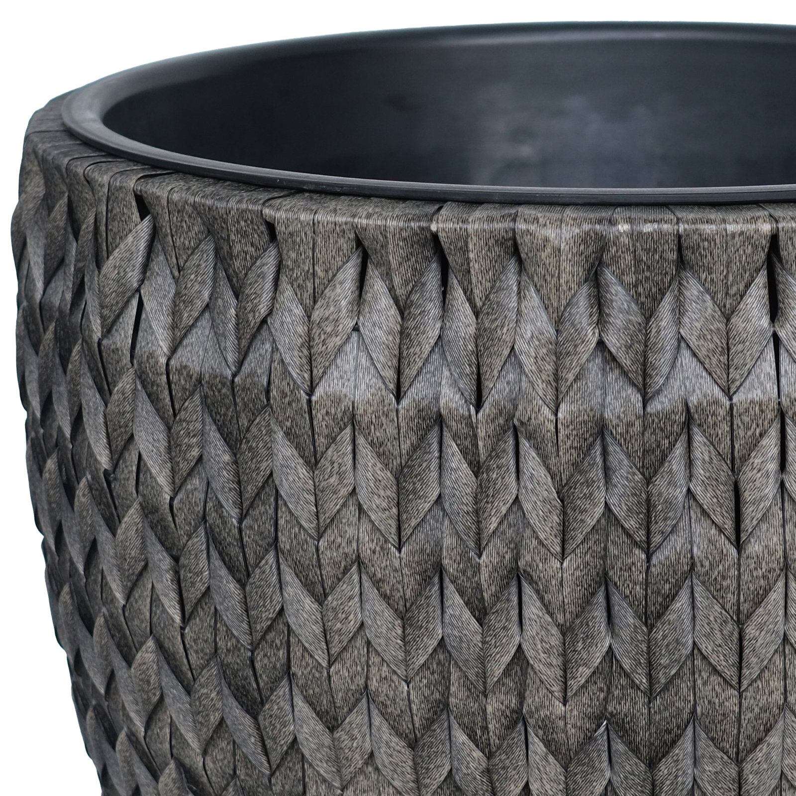 Pflanzkorb 'Pune', anthrazit, ca. Ø 43 x H 44 cm