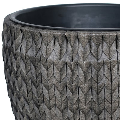 Pflanzkorb 'Pune', anthrazit, ca. Ø 43 x H 44 cm