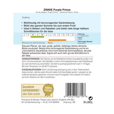 Thompson & Morgan Blumensamen Zinnie Thompson & Morgan Blumensamen Zinnie