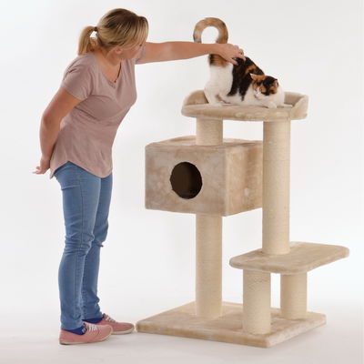 Silvio Design XXL Katzenbaum 'Sancho', beige Silvio Design XXL Katzenbaum 'Sancho', beige