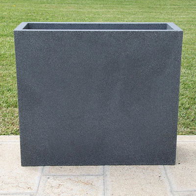 Euro 3 Plast Pflanzkasten 'Kube High', granit, ca. 80 x 30 x H 70 cm