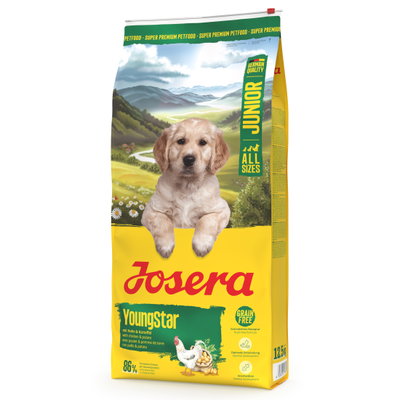 Josera Hundefutter Junior YoungStar mit Huhn & Kartoffel, 12,5kg Josera Hundefutter Junior YoungStar mit Huhn & Kartoffel, 12,5kg