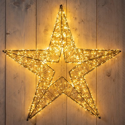 LED Stern 3D, 1440 klassisch warme LEDs, ca. Ø 76 cm LED Stern 3D, 1440 klassisch warme LEDs, ca. Ø 76 cm