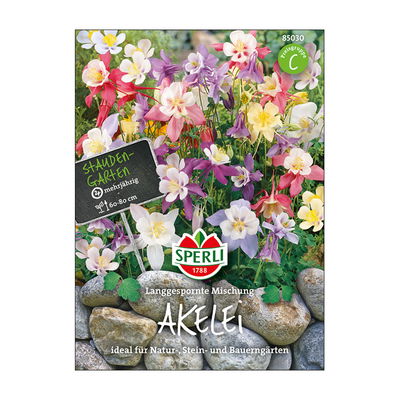 Blumensamenmischung, Akelei Langgespornte Blumensamenmischung, Akelei Langgespornte