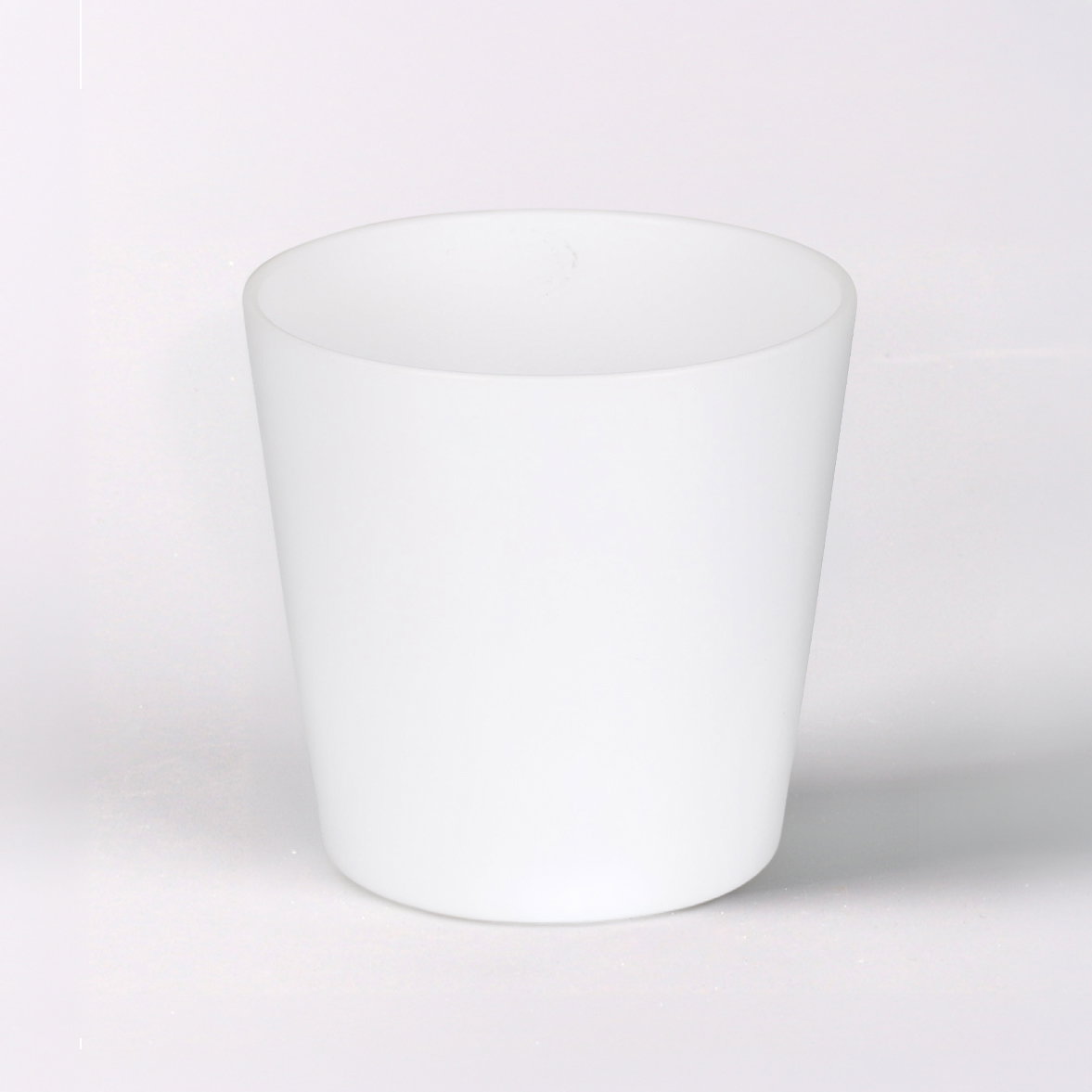 Übertopf 'Dallas Esprit', weiß matt, ca. Ø 16 x H 15 cm