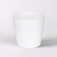 Übertopf 'Dallas Esprit', weiß matt, ca. Ø 16 x H 15 cm