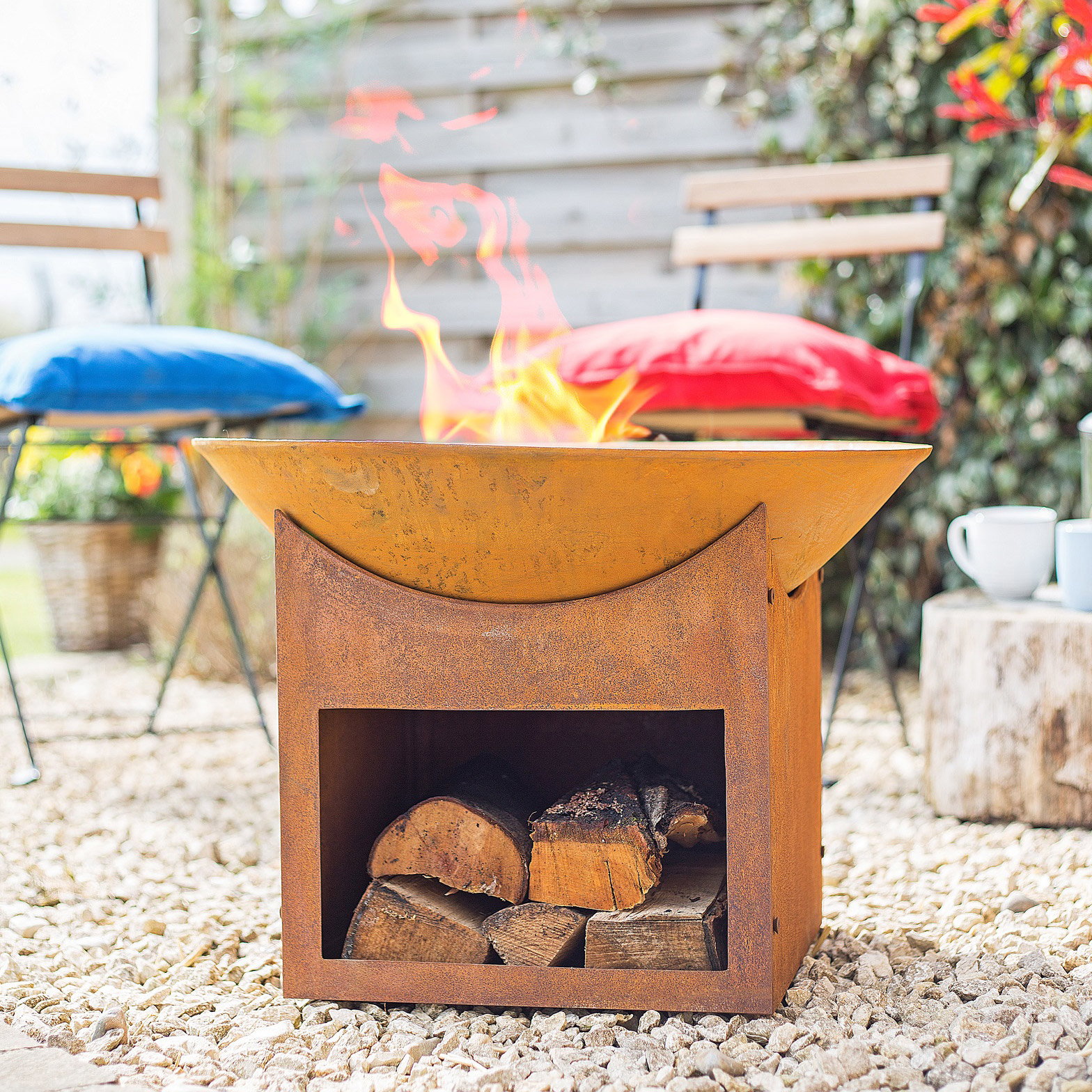 Buschbeck Feuerschale 'Mumbai', rostfarben, ca. Ø 57 x 20 cm