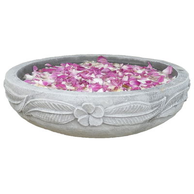 Schale 'Frangipani', grau, ca. Ø 30 cm