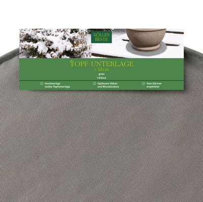 Kölles Beste Topfunterlage mit Kokosmatten und Doppelnaht, 55 cm Ø