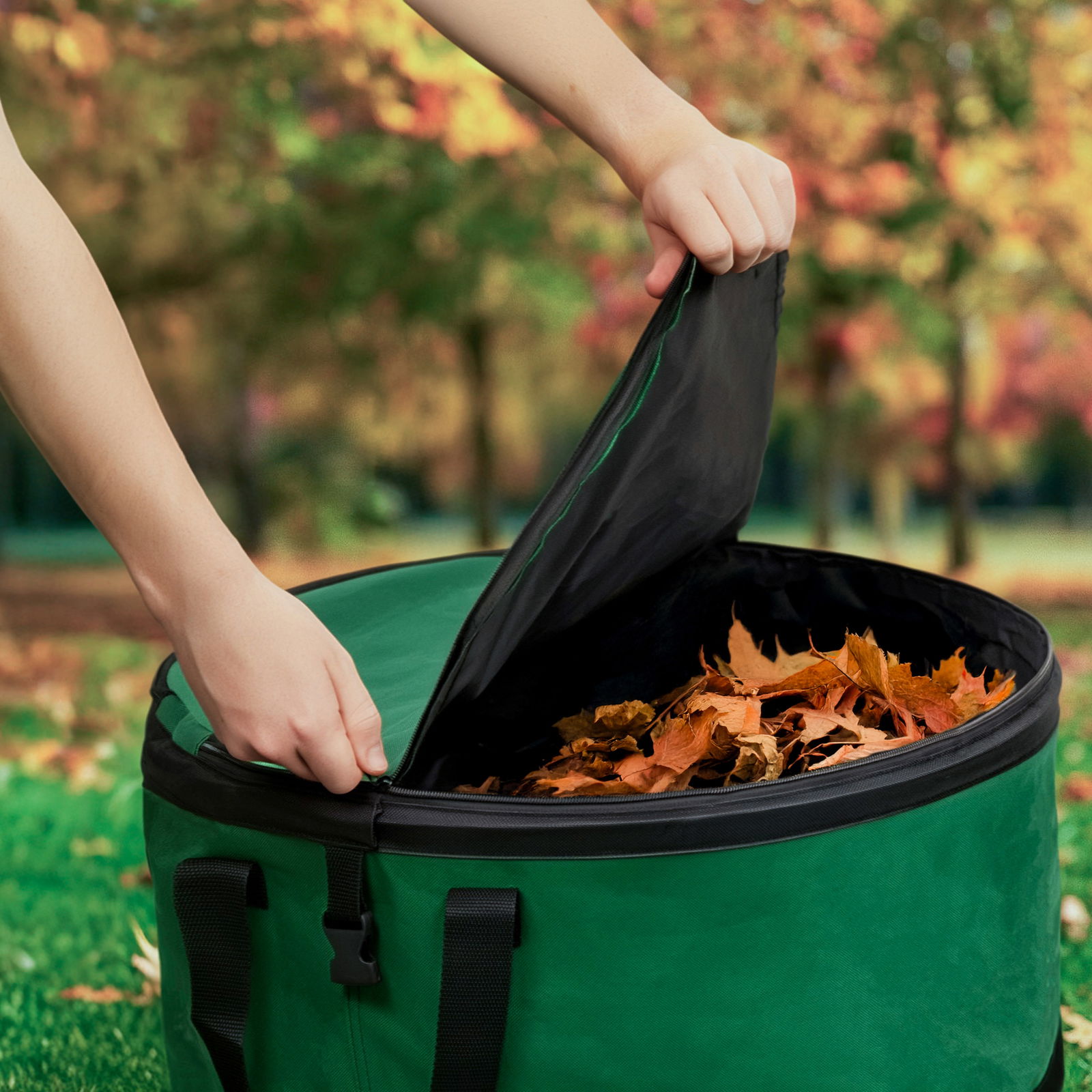 Gartenabfallsack 'Close Comfort', grün, 150 Liter