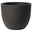 Euro 3 Plast Pflanzkübel 'Etria', perlschwarz, ca. Ø 24 x H 20 cm