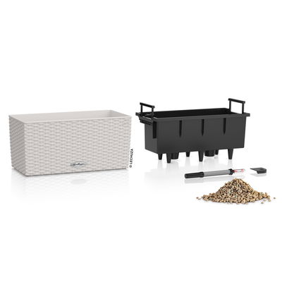 Lechuza 'Balconera Cottage 40', lichtgrau, ca. 40 x 19 x H 19 cm