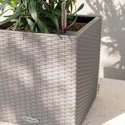 Lechuza 'Cube Cottage 50', sandbraun, ca. 49 x 49 x H 49,5 cm