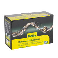 LED Lichterkette Regen Silberdraht, 700 LEDs, klassisch warm, 2,5 m