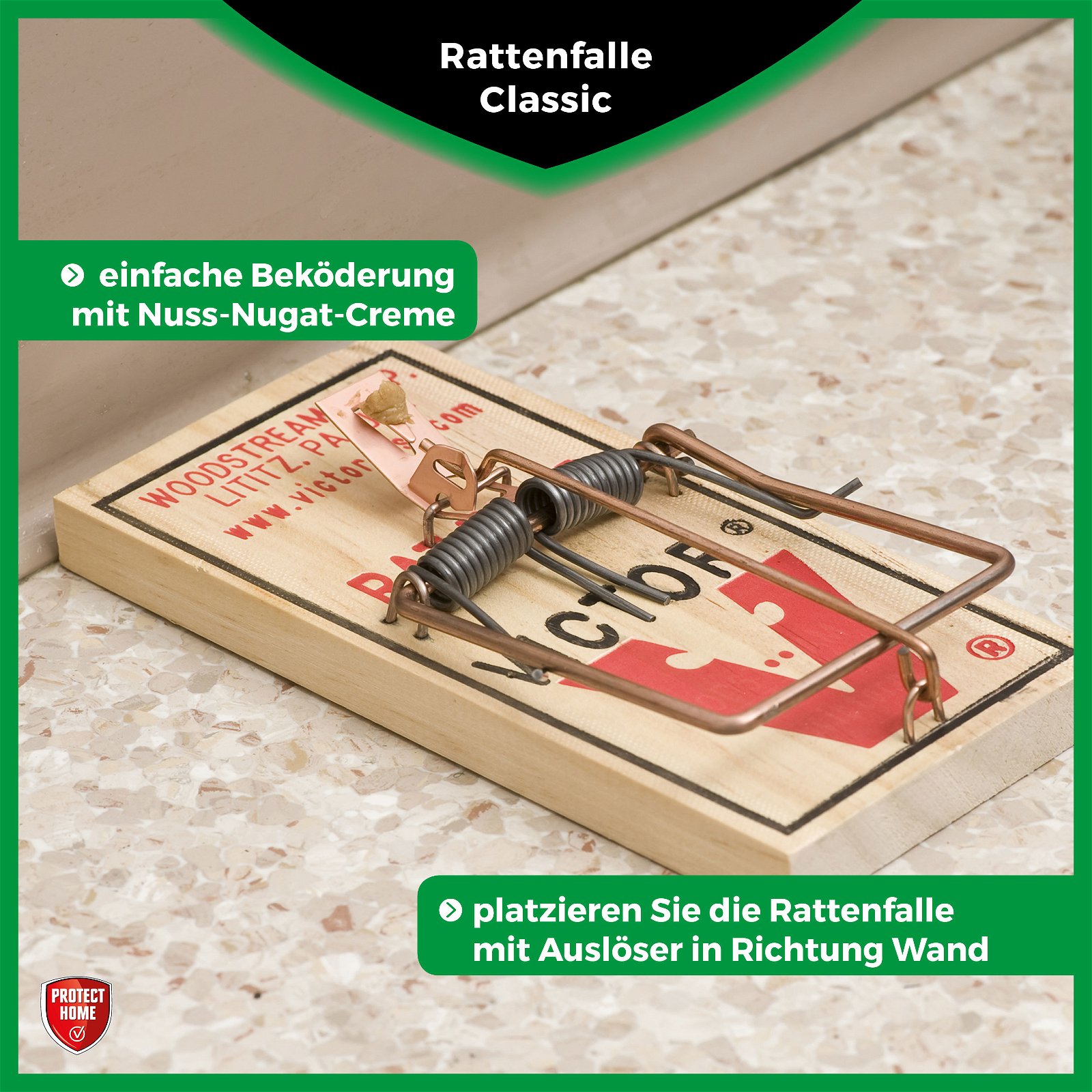 Rattenfalle Classic, Protect Home, 1 Stück
