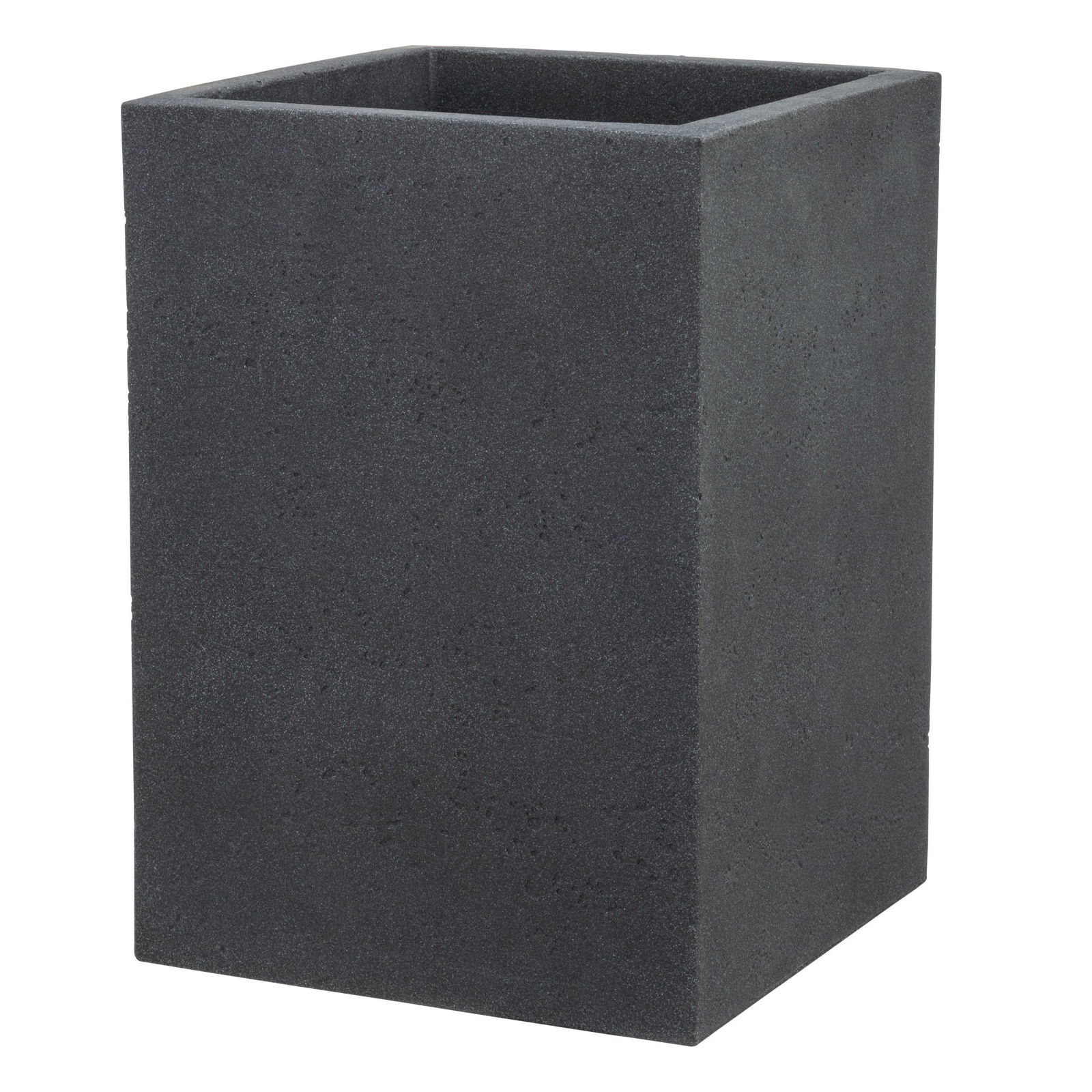 Pflanzkübel 'C-Cube High', Stony Black, 38 x 38 x H 54 cm, 26 Liter