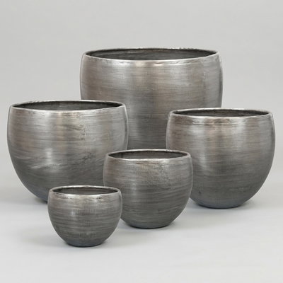 Kölle Pflanzgefäß 'Rowen', silber, 5-teilig