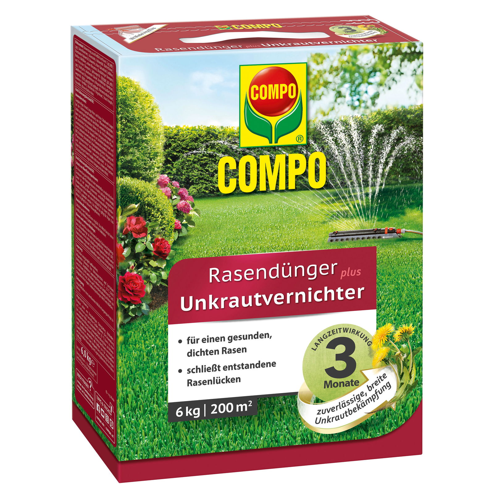 Compo Rasendünger plus UV, 6 kg für 200 qm