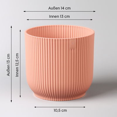 Elho Übertopf 'Vibes', buttergelb & zartrosa, ca. Ø 14 x H 13 cm, 2er-Set Elho Übertopf 'Vibes', buttergelb & zartrosa, ca. Ø 14 x H 13 cm, 2er-Set