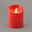 LED Echtwachskerzen 'Magic Flame', rot, 3 Kerzen inkl. Fernbedienung & Batterie