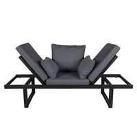 Kölle Liegesofa 'Madeira' inkl. Auflagen, grau