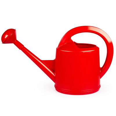 Stöckli Gießkanne, rot, mit Brausekopf, Kunststoff Stöckli Gießkanne, rot, mit Brausekopf, Kunststoff